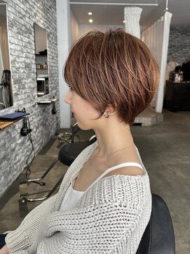 クロト(Clotho) ショートカット/髪質改善縮毛矯正白髪ぼかしレイヤーカラーボブ