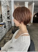 ショートカット/髪質改善縮毛矯正白髪ぼかしレイヤーカラーボブ