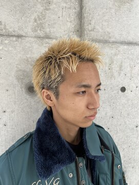 ロンド ローガン 名駅(Lond LOGAN) メンズハイトーンスパイキーショート