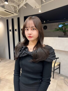 ハオ(hao) 【hao渋谷】アッシュグレージュ/韓国レイヤースタイル