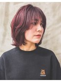 ルーズな赤髪