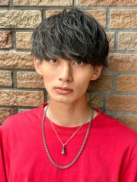 エイド 渋谷(aid) ナチュラルマッシュパーマ刈り上げツーブロック無造作ショート