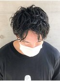 マッシュパーマショートパーマスパイラルパーマボーイッシュ