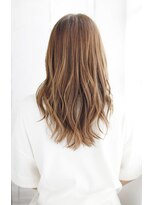 シュシュット(chouchoute) 夏美髪質改善アプリコットオレンジハイライトカラーくびれヘア16