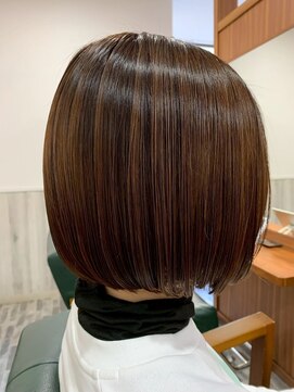 ビーチ ヘア メイク 綱島店(BEACH hair make) 「白髪ぼかし」で解決。大人のための上品ハイライトボブ