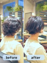 カミーノ 新越谷店(Camino)&nbsp;くせを活かしたショートボブ