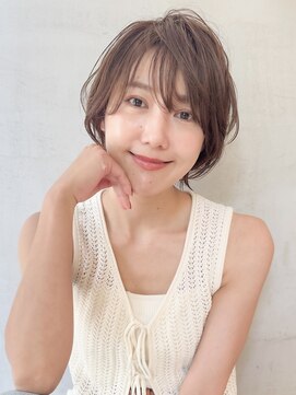 ロンドエニカ 大宮(Lond enika) グランマッシュ/細めハイライト/ショート/白髪ぼかし/前髪☆79