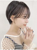 ココアベージュ×小顔×韓国ハンサムショート[横浜]