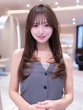 エースハバナ 渋谷(1 HAVANA) ザクザクレイヤーカット/20代38代大人かわいい/シースルー前髪