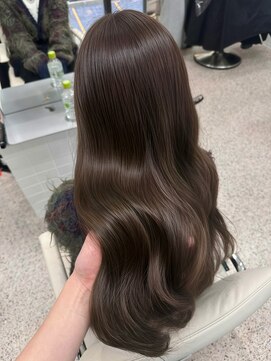 ペレ 梅田(PELE) 前髪/アンブレラカラー/こなれミディ/イメチェン/ウェーブパーマ