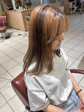 ソトエアンドマーブ 久喜店(SOTOE&marbb) ブリーチ辞める!デザインカラー/暖色/ベージュ/オレンジ