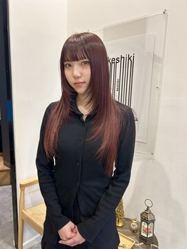 ケシキ大名(keshiki) ハッシュカット×ボルドー/keshiki大名KAZU