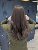 プロデュース 淵野辺店(Produce)&nbsp;顔周りカットハッシュカットダークブラウンワンホンレイヤー韓国