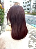 ローズブラウン×セミロング