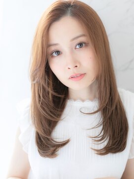 ローマ ギンザ(ROMA Ginza) 大人女性ロングレイヤー/白髪ぼかし/30代40代50代
