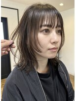 ザ キャンバス ミヤザキツネヒサ(THE CANVAS 宮崎恒久) ミディアムウルフ_ネオウルフ_くびれヘア_小顔 basi