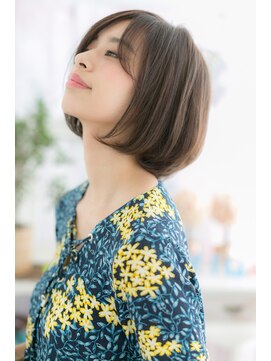ミック ヘアアンドビューティー 大山店(miq Hair&Beauty) 前下がりフォルム…好感ナチュラルボブb