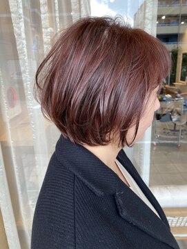 トリート 妙典店(TREAT) 短すぎないショート×ピンクベージュ_TREAT妙典