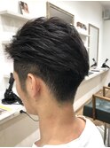 かきあげオールバック風