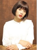 目力アップのシンプルボブ