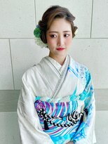 ヘアメイク マリア 福岡天神西通り(hair make MARIA)&nbsp;成人式や卒業式におすすめ！和装ヘアアレンジ03