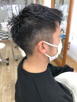ヘッズ 本八幡店(HEADS)&nbsp;MEN'S HAIR  センターパート　ツイストスパイラル　コンマヘア