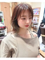 美容室 パルス 静岡鷹匠店(PALS) 外はね くびれミディアム ワンホン 髪質改善