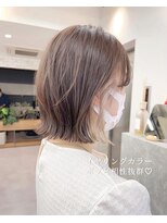 サンド 銀座(sand)&nbsp;ちらっとかわいいイヤリングカラー☆ボブ