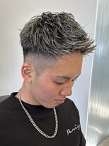 エルマーク(L-MARK) スキンフェードクロップ短髪バーバーアップバングツーブロック