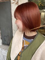 ロイジー(roijir) 【表参道 roijir】ブラットオレンジ×短めボブ