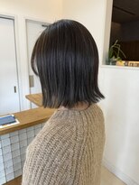 リアン(Lien)&nbsp;カーキアッシュカラー/切りっぱなしぼぶ