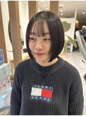 ボブ×ちょこっと顔周りレイヤー