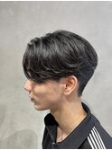 センターパート/ニュアンスパーマ/メンズカット