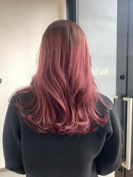 マンタップヘアー(Man Tap Hair) ピンクグラデーションカラー カシスピンク