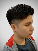 ツーブロナチュラルアイロンパーマ
