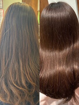 アイノアシェール 西宮(AInoa Cher) 髪質改善/ビフォーアフター