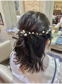 お呼ばれヘア♪ボブハーフアップスタイル