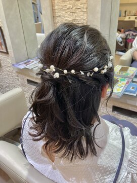 ヴィサージュプラス(VISAGE plus) お呼ばれヘア♪ボブハーフアップスタイル