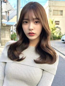 ミラリー トウキョウ(Mirareee Tokyo) 20代30代40代◎前髪パーマグレーベージュレイヤーロング黒髪