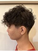 パーマ風くせ毛スタイル