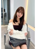 ラル 立川南口(lar)&nbsp;耳掛けミディアム_メルティカラー似合わせカットミディアム