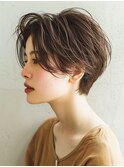 ☆オリーブグレーココアベージュ小顔クラゲヘアー/黒髪/髪質改善