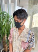 波巻きツイストスパイラルパーマ/フェザーパーマ/眉毛/メンズ