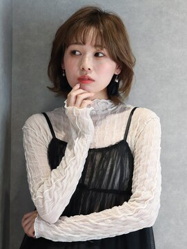 ルー ハナレ(Luu HANARE) ミディアムボブ/髪質改善/縮毛矯正/白髪ぼかし/ハイライト