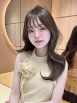 グロー 大宮(GLROW) レイヤーカット顔まわり前髪矯正オリーブベージュharuhi