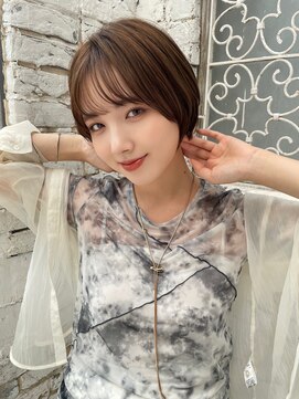 ロンドロゼ 池袋(Lond rose) ♪ミニウルフレイヤーカット顔周り前髪韓国ショートボブ/池袋