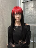 レコ 渋谷(LECO) レッド×ブラックの2トーンルーツデザインカラー