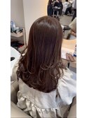 透明感カラー×レイヤー巻き髪透明感カラー×レイヤー巻き髪