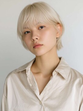 シェル 吉祥寺(shell) くびレイヤーエモージュグレージュカラーくびれショート/吉祥寺