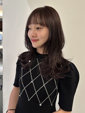 デコ(DECO) 【ayano】ピンクラベンダー×ハッシュカット